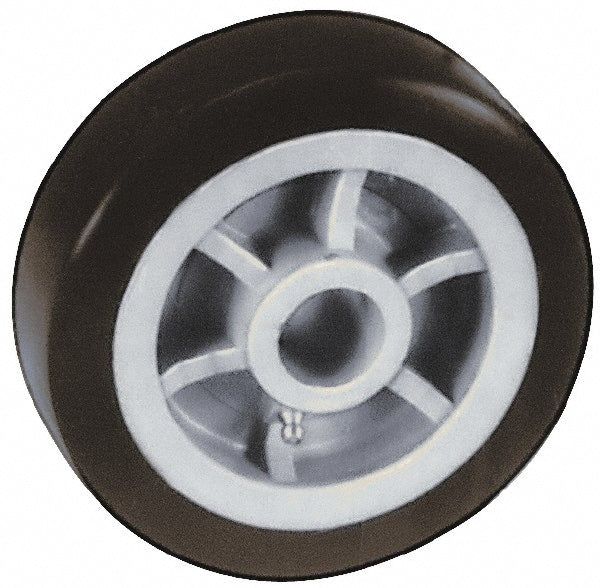 Caster Wheel: Polyurethane, 5" Dia, 2" Wide, 3/4" Axle