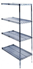 24"X36"X63" STAINLESS WIRE SHELF ADD-ON UNIT