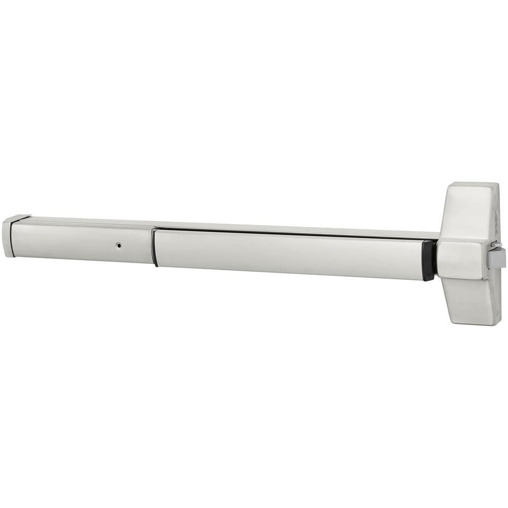 Push Bars; Material: Metal; Locking Type: Exit Device Only; Maximum Door Width: 3 ft; Finish/Coating: Satin Stainless Steel; Minimum Door Width: 2.5 ft