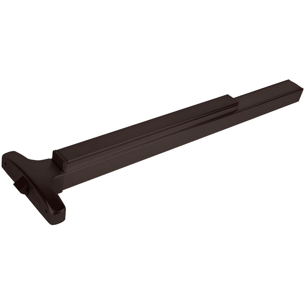 Push Bars; Material: Metal; Locking Type: Exit Device Only; Maximum Door Width: 3 ft; Finish/Coating: Anodized, Aluminum, Dark Bronze; Minimum Door Width: 2.66 ft