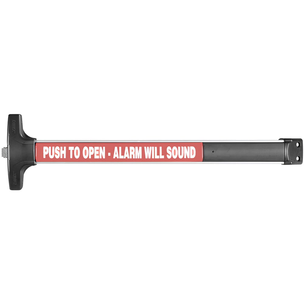 Push Bars; Material: Metal; Locking Type: Exit Device Only; Maximum Door Width: 3 ft; Finish/Coating: Satin Aluminum, Clear Anodized; Minimum Door Width: 3 ft