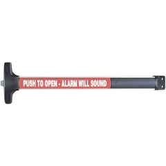 Push Bars; Material: Metal; Locking Type: Exit Device Only; Maximum Door Width: 3 ft; Finish/Coating: Satin Aluminum, Clear Anodized; Minimum Door Width: 3 ft