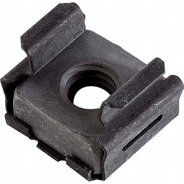 Clip On & Floating Nuts; 1/4-20X.02 25/PK STEEL CAGE NUT