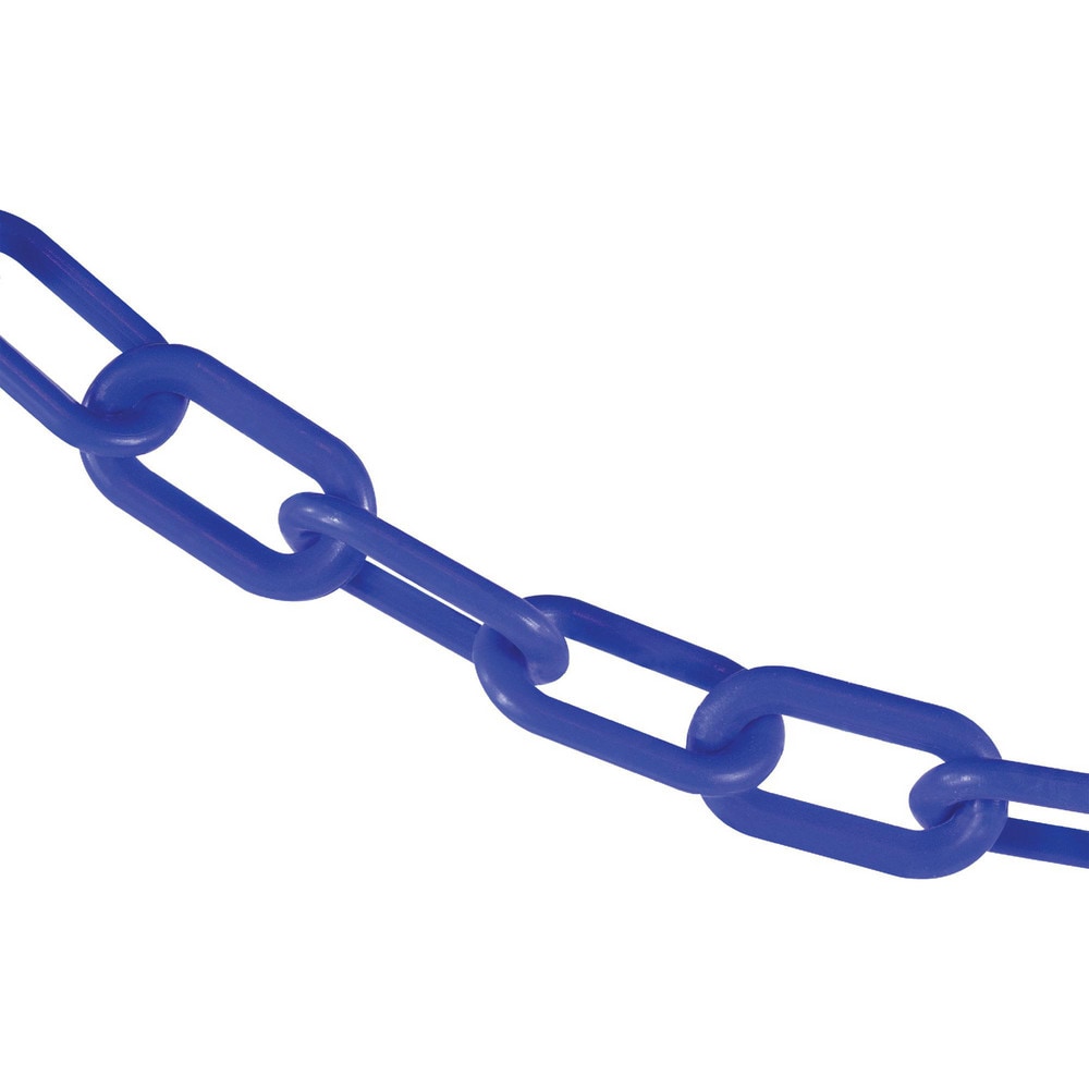 Barrier Rope & Chain; Type: Safety Chain; Snap End Material: Polyethylene, Plastic; Hook Fitting Material: Plastic; Color: Blue; Link Type: Straight Link; Rope/ Chain Material: Polyethylene, Plastic