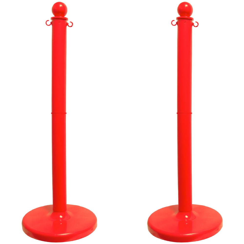 Barrier Posts; Post Type: Standard Post; Post Material: Polyethylene, Plastic; Base Material: Plastic; Surface Style: Solid Color