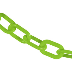 Barrier Rope & Chain; Type: Safety Chain; Snap End Material: Polyethylene, Plastic; Hook Fitting Material: Plastic; Color: Safety Green; Link Type: Straight Link; Rope/ Chain Material: Polyethylene, Plastic