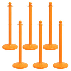 Barrier Posts; Post Type: Standard Post; Post Material: Polyethylene, Plastic; Base Material: Plastic; Surface Style: Solid Color