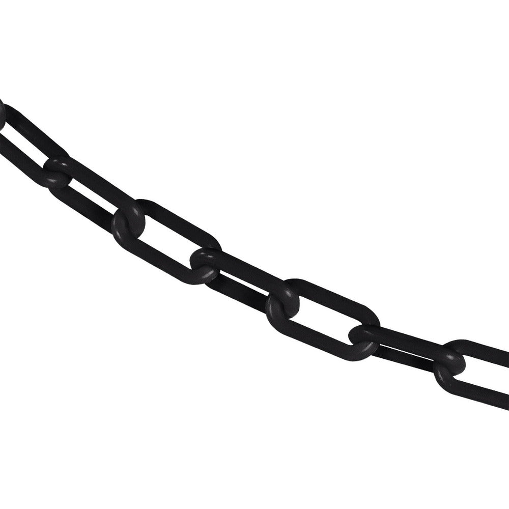 Barrier Rope & Chain; Type: Safety Chain; Snap End Material: Polyethylene, Plastic; Hook Fitting Material: Plastic; Color: Black; Link Type: Straight Link; Rope/ Chain Material: Polyethylene, Plastic