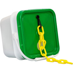 Barrier Rope & Chain; Type: Safety Chain; Snap End Material: Polyethylene, Plastic; Hook Fitting Material: Plastic; Color: Yellow; Link Type: Straight Link; Rope/ Chain Material: Polyethylene, Plastic