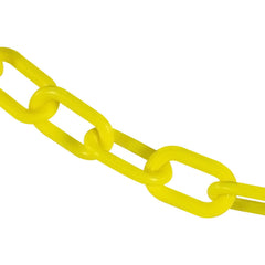 Barrier Rope & Chain; Type: Safety Chain; Snap End Material: Polyethylene, Plastic; Hook Fitting Material: Plastic; Color: Yellow; Link Type: Straight Link; Rope/ Chain Material: Polyethylene, Plastic