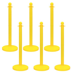 Barrier Posts; Post Type: Standard Post; Post Material: Polyethylene, Plastic; Base Material: Plastic; Surface Style: Solid Color