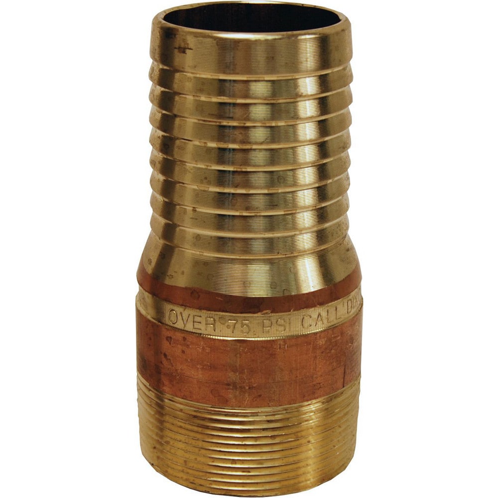 Combination Nipples For Hoses; Type: King Nipple; Material: Brass; Thread Standard: Male NPT; Thread Size: 1 in; Overall Length: 3.50 in; Epa Watersense Certified: No