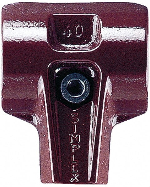 2-3/8" Face Diam, Burgundy Hammer Head Housing