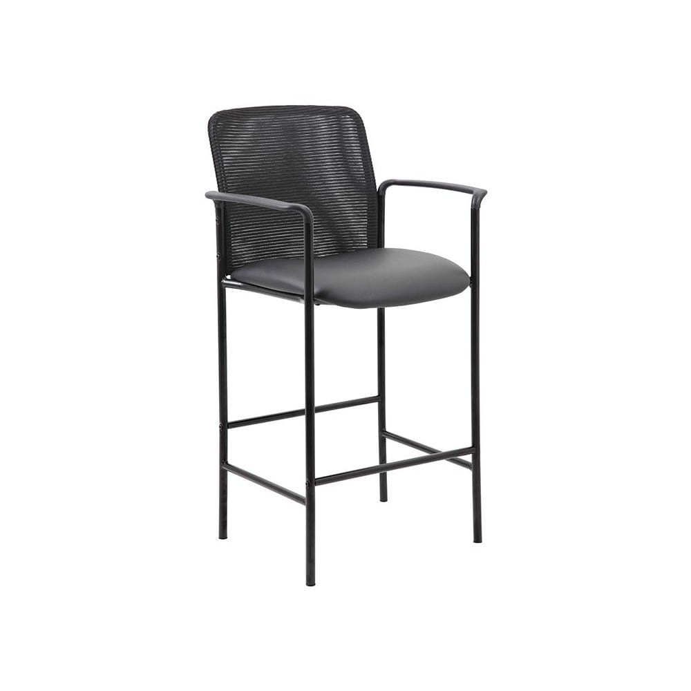 Contemporary Mesh Counter Stool: 28-1/2" Seat Height, 18-1/2 x 18", Caresoft Seat