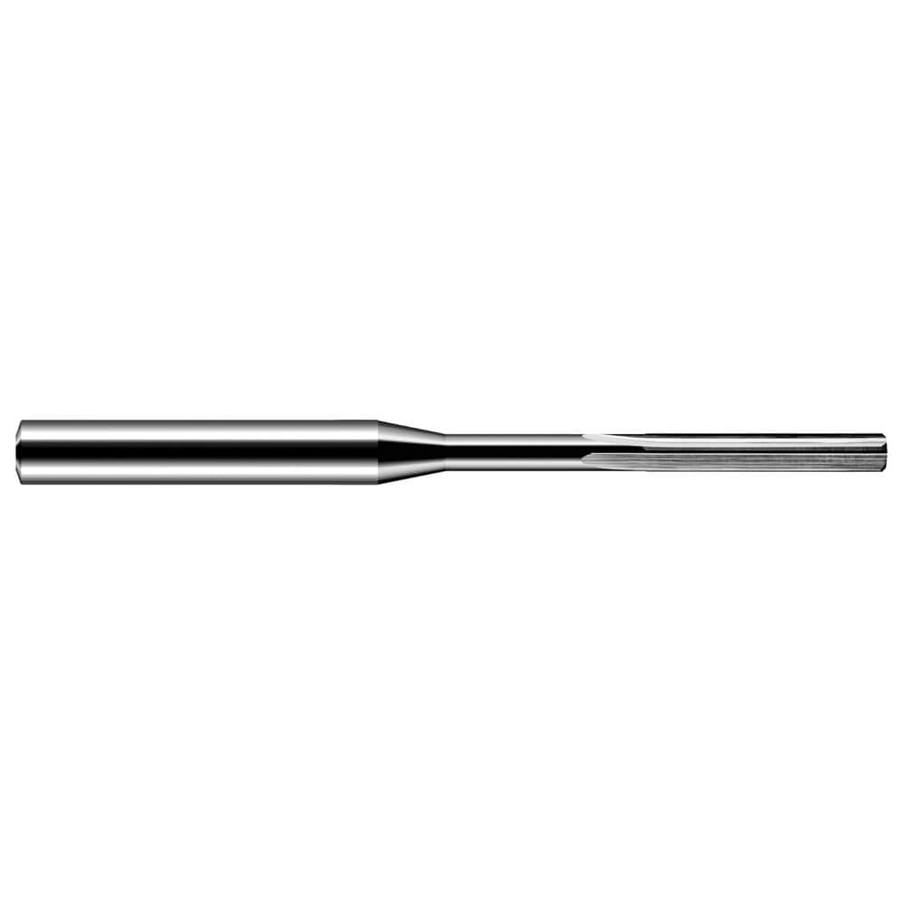 Chucking Reamer: 3.20mm Dia, 75.00mm OAL, 20.00mm Flute Length, Straight-Cylindrical Shank, Solid Carbide