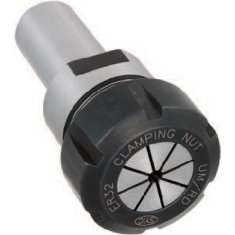 Collet Chuck: 1.0240 to 1.0240" Capacity, ER Collet, Straight Shank -