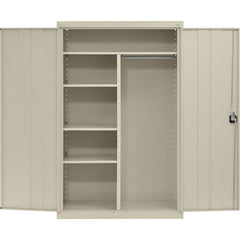 Steel Combination Storage Cabinet: 46" Wide, 24" Deep, 72" High