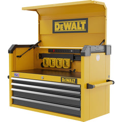 Bases & Risers & Add-Ons; Load Capacity (Lb.): 100.000; Load Capacity (Lb.): 100; For Use With: Dewalt Workshop Storage System; Overall Height (Inch): 28; Material: Steel; Color: Yellow; Number Of Drawers: 4.000; Overall Depth (Decimal Inch): 37.0000; Ove