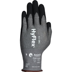 Cut, Puncture & Abrasion-Resistant Gloves: HyFlex 11-581, Size X-Small, ANSI Cut A6, ANSI Puncture 3, Nitrile, HPPE, Tungsten Steel, Nylon & Spandex