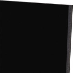 Plastic Sheet: Polyurethane, 1/2" Thick, 48" Wide, 1' Long, Black