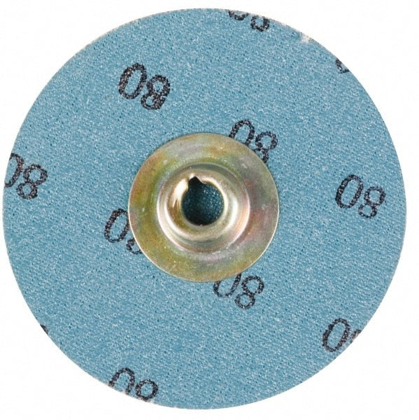 Quick-Change Disc: Type S, 3/4" Dia, 60 Grit, Aluminum Oxide, Coated