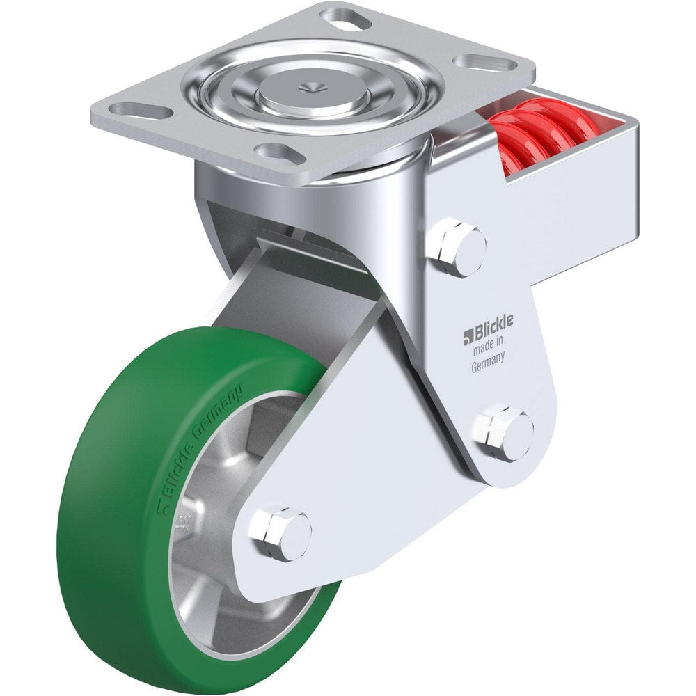 Top Plate Casters; Mount Type: Plate; Number of Wheels: 1.000; Wheel Diameter (Inch): 5; Wheel Material: Synthetic; Wheel Width (Inch): 1-9/16; Wheel Color: Dark Gray