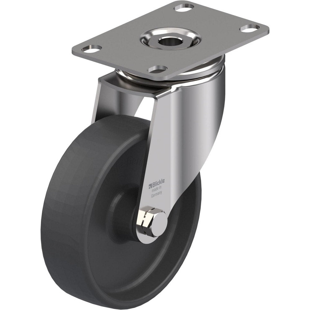 Top Plate Casters; Mount Type: Plate; Number of Wheels: 1.000; Wheel Diameter (Inch): 5; Wheel Material: Polyurethane; Wheel Width (Inch): 1-9/16; Wheel Color: Light Brown