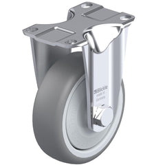 Top Plate Casters; Mount Type: Plate; Number of Wheels: 1.000; Wheel Diameter (Inch): 8; Wheel Material: Synthetic; Wheel Width (Inch): 2; Wheel Color: Gray