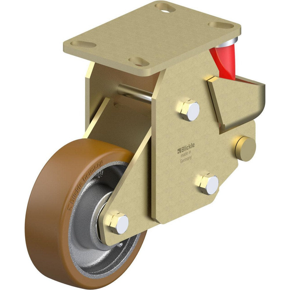 Top Plate Casters; Mount Type: Plate; Number of Wheels: 1.000; Wheel Diameter (Inch): 5; Wheel Material: Synthetic; Wheel Width (Inch): 2; Wheel Color: Gray