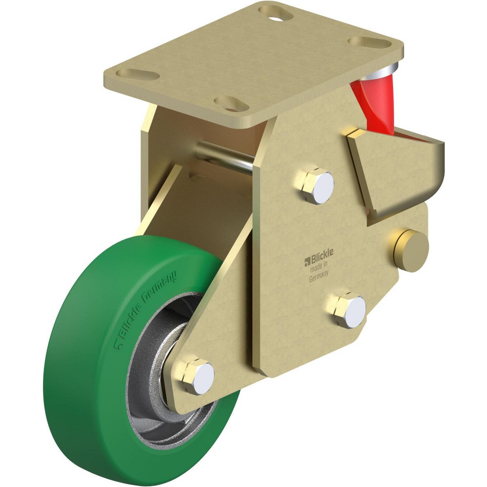 Top Plate Casters; Mount Type: Plate; Number of Wheels: 1.000; Wheel Diameter (Inch): 8; Wheel Material: Synthetic; Wheel Width (Inch): 2; Wheel Color: Gray