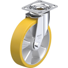 Top Plate Casters; Mount Type: Plate; Number of Wheels: 1.000; Wheel Diameter (Inch): 6; Wheel Material: Polyurethane; Wheel Width (Inch): 1-3/4; Wheel Color: Dark Gray