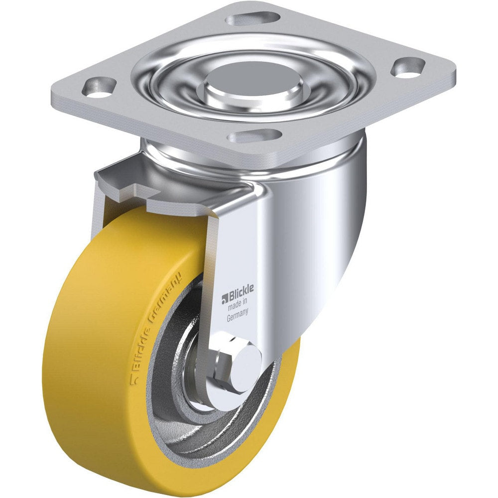 Top Plate Casters; Mount Type: Plate; Number of Wheels: 1.000; Wheel Diameter (Inch): 5; Wheel Material: Polyurethane; Wheel Width (Inch): 1-9/16; Wheel Color: Dark Gray