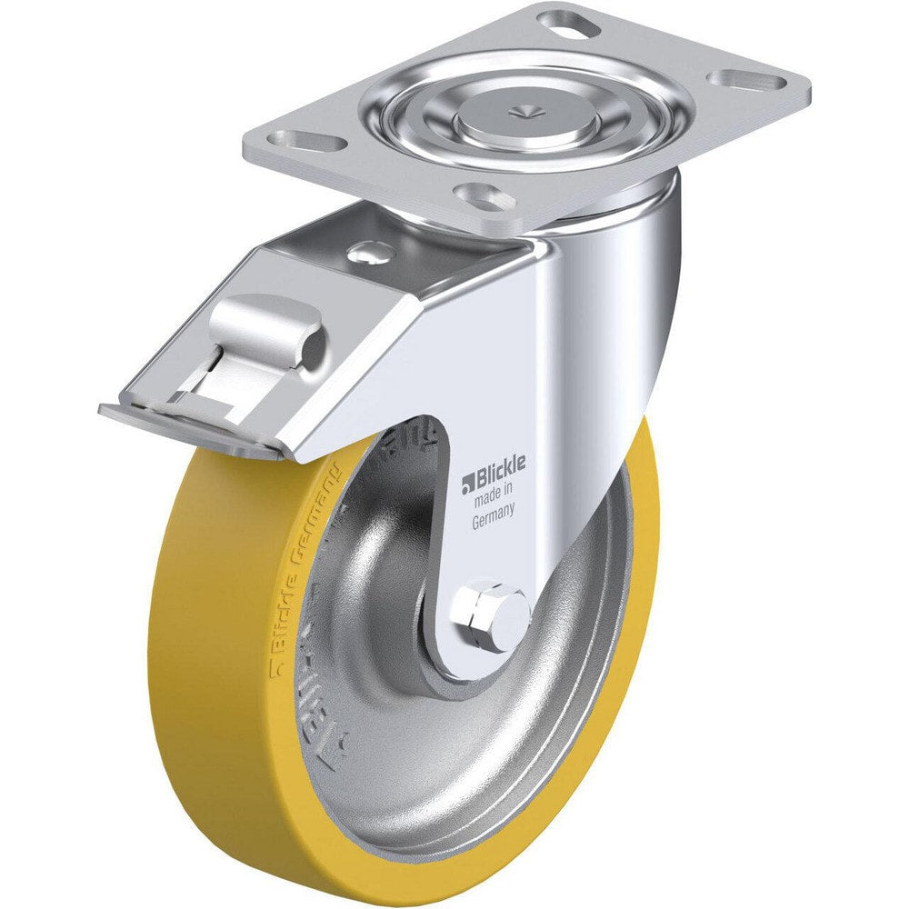 Top Plate Casters; Mount Type: Plate; Number of Wheels: 1.000; Wheel Diameter (Inch): 5; Wheel Material: Synthetic; Wheel Width (Inch): 1-9/16; Wheel Color: Gray