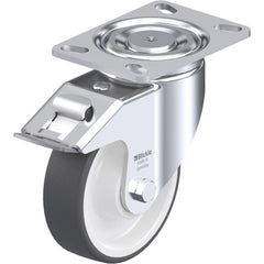 Top Plate Casters; Mount Type: Plate; Number of Wheels: 1.000; Wheel Diameter (Inch): 3-1/8; Wheel Material: Synthetic; Wheel Width (Inch): 1-7/16; Wheel Color: Gray