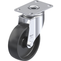 Top Plate Casters; Mount Type: Plate; Number of Wheels: 1.000; Wheel Diameter (Inch): 3-1/8; Wheel Material: Polyurethane; Wheel Width (Inch): 1-1/4; Wheel Color: Dark Gray