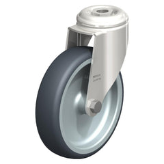 Top Plate Casters; Mount Type: Plate; Number of Wheels: 1.000; Wheel Diameter (Inch): 5; Wheel Material: Synthetic; Wheel Width (Inch): 1-9/16; Wheel Color: Gray