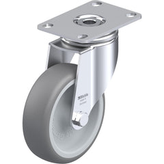 Top Plate Casters; Mount Type: Plate; Number of Wheels: 1.000; Wheel Diameter (Inch): 3-1/8; Wheel Material: Synthetic; Wheel Width (Inch): 1-1/4; Wheel Color: Natural White