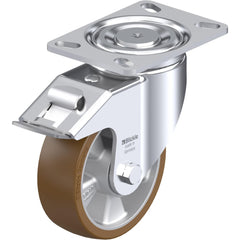 Top Plate Casters; Mount Type: Plate; Number of Wheels: 1.000; Wheel Diameter (Inch): 4; Wheel Material: Polyurethane; Wheel Width (Inch): 1-9/16; Wheel Color: Light Brown