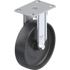 Top Plate Casters; Mount Type: Plate; Number of Wheels: 1.000; Wheel Diameter (Inch): 5; Wheel Material: Rubber; Wheel Width (Inch): 1-1/4; Wheel Color: Gray