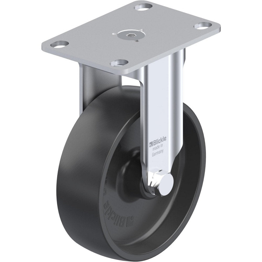 Top Plate Casters; Mount Type: Plate; Number of Wheels: 1.000; Wheel Diameter (Inch): 4; Wheel Material: Rubber; Wheel Width (Inch): 1-1/4; Wheel Color: Gray