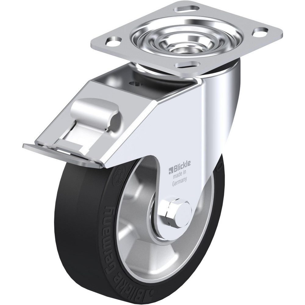 Top Plate Casters; Mount Type: Plate; Number of Wheels: 1.000; Wheel Diameter (Inch): 8; Wheel Material: Synthetic; Wheel Width (Inch): 2; Wheel Color: Gray