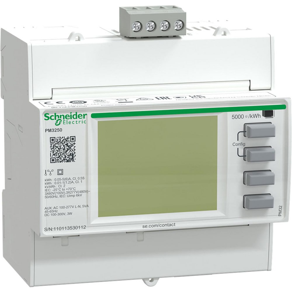 Power Meters; Meter Type: Power Meter; Application: Energy cost and usage analysis per zone, per usage or per time period to optimise energy usage, Metering of electrical parameters to better understand the behaviour of your electrical distribution system