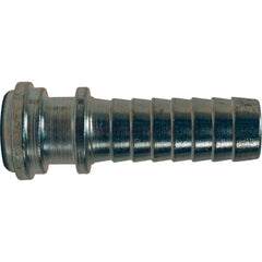 Ground Joint Hose Couplings; Thread Type: Non-Threaded; Type: Nipple; Material: Plated Steel; Size: 1 in; Style: Hose Insert