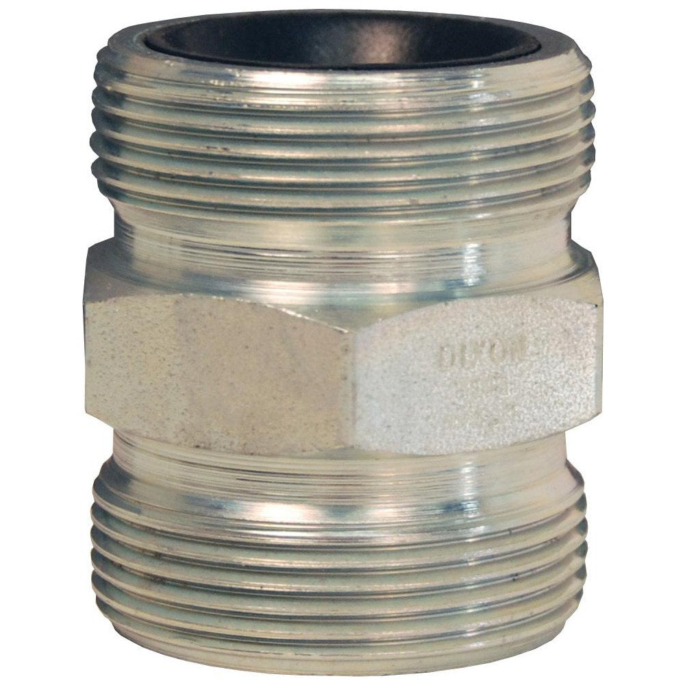 Ground Joint Hose Couplings; Thread Type: MNPSM; Thread Size: 2-1/2; Type: Double Spud; Material: Plated iron; Size: 2 in; Style: Double Spud