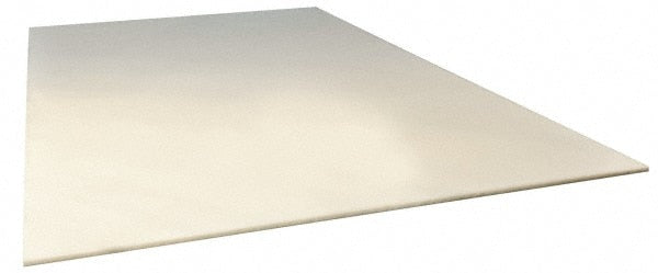 Plastic Sheet: Polypropylene, 3/8" Thick, 12" Wide, 2' Long, White