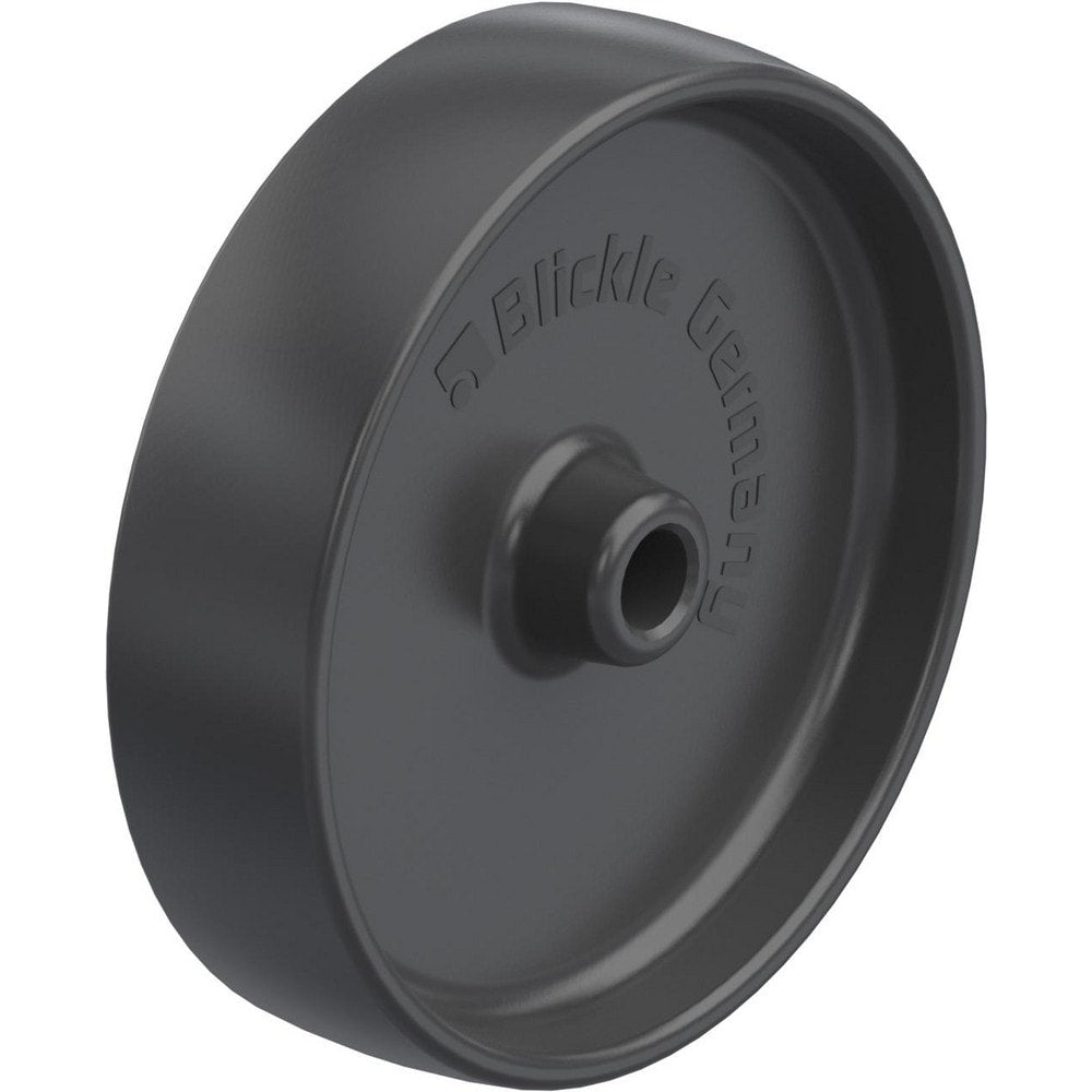 Rigid & Swivel Caster Wheel: Synthetic, 5" Dia, 1-1/4" Wide