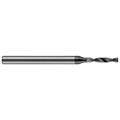 Micro Drill Bit: 0.0995" Dia, 180 deg, Solid Carbide