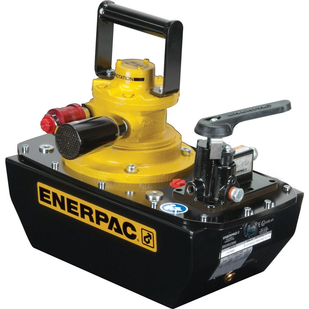 Power Hydraulic Pumps & Jacks; Type: Air Hydraulic Pump; 1st Stage Pressure Rating: 10000; 2nd Stage Pressure Rating: 10000; Pressure Rating (psi): 10000; Oil Capacity: 1 gal; Actuation: Single Acting; Cylinder Operating Function: Retract, Advance