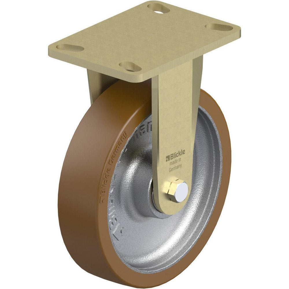 Top Plate Casters; Mount Type: Plate; Number of Wheels: 1.000; Wheel Diameter (Inch): 6-5/16; Wheel Material: Rubber; Wheel Width (Inch): 2; Wheel Color: Black