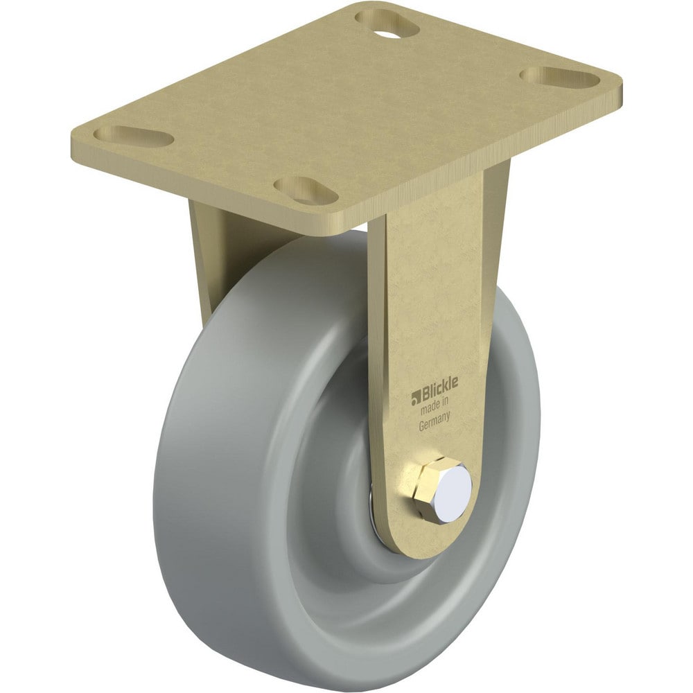 Top Plate Casters; Mount Type: Plate; Number of Wheels: 1.000; Wheel Diameter (Inch): 5; Wheel Material: Rubber; Wheel Width (Inch): 2-1/16; Wheel Color: Black